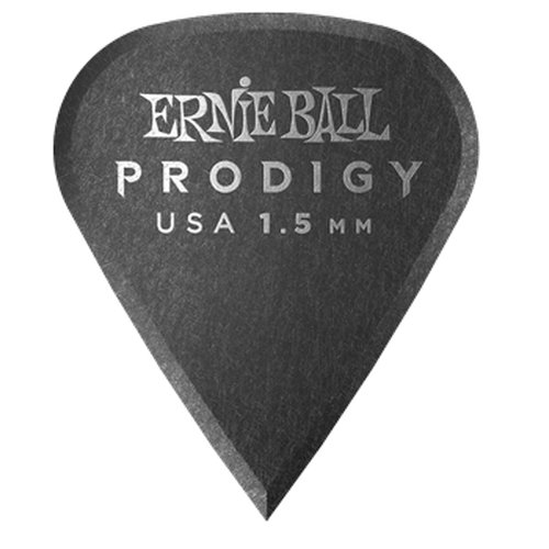 Ernie Ball Prodigy Black Sharp Picks, 6-Pack