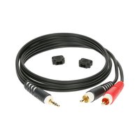 Klotz Y-Cable Mini Jack - 2x Cinch AY7 AY7-0100, 1 m