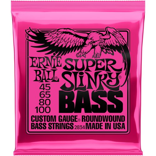 Ernie Ball EB2834 Super Slinky Cordes de basse 45-100