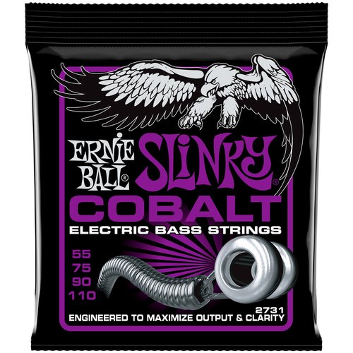 Ernie Ball EB2731 Power Slinky Cobalt 55-110 Corde per basso
