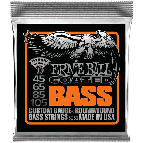 Ernie Ball EB3833 Hybrid Slinky Coated 45-105 Corde per basso