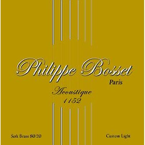Philippe Bosset 80/20 Bronze Custom Light 011/052 for acoustic guitar