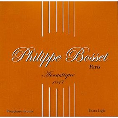 Philippe Bosset Phosphor Bronze Extra Light 010/047 for acoustic guitar