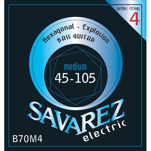 Savarez B70M4 Hexagonal Explosion 045/105 Electric bass strings