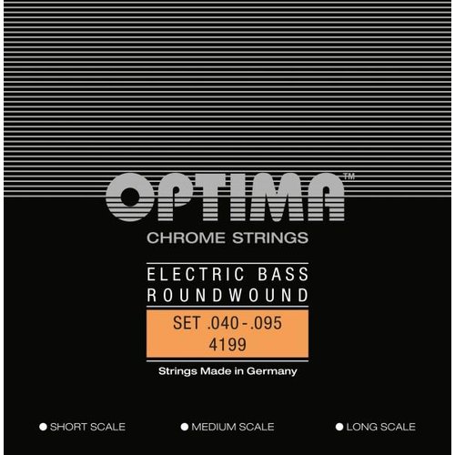 Optima 4199 Chrome Bass Light 040/095 Short Scale