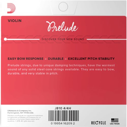 DAddario J810 4/4H Prelude Violinen-Saitensatz Heavy