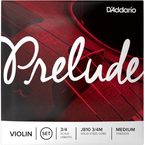 Juego de cuerdas para violn DAddario J810 3/4M Prelude tensin media