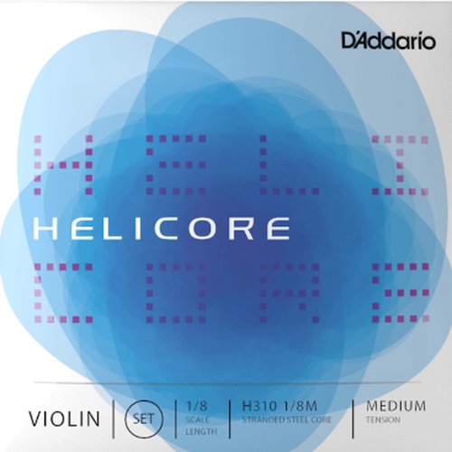 DAddario H310 1/8M Jeu de cordes pour violon Helicore Medium Tension