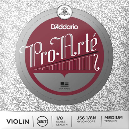 DAddario J56 1/8M Jeu de cordes pour violon Pro-Arte Medium Tension