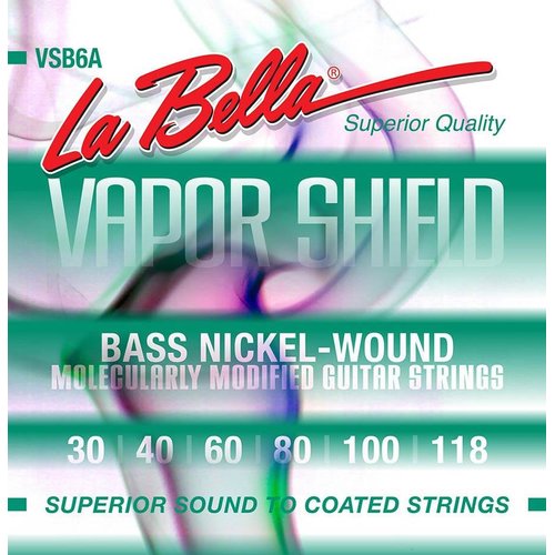 LaBella Vapor Shield VSB6A Nickel-Wound Bass 030/118 6-Cuerdas