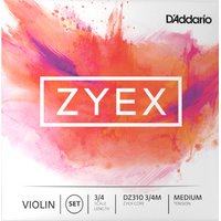 DAddario DZ310 3/4M Zyex Jeu de cordes pour violon Medium...