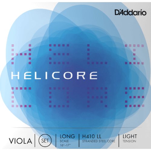 DAddario H410 LL Jeu de cordes pour alto Helicore, Long Scale, Light Tension