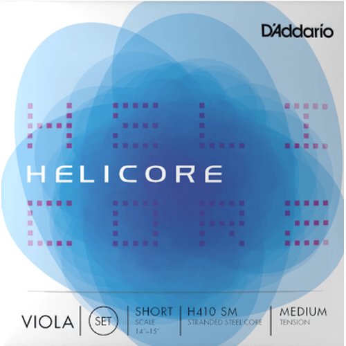 Juego de viola DAddario H410 SM Helicore, Short Scale, Medium Scale