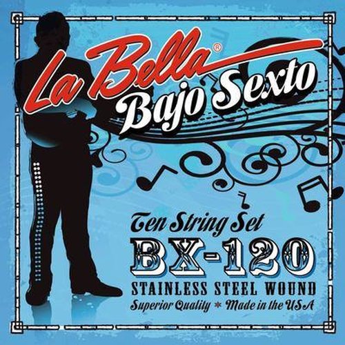 La Bella BX120 Juego de cuerdas para Bajo Sexto