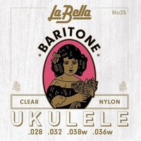 La Bella 25 Juego de cuerdas para ukelele bartono
