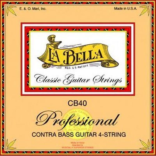 La Bella CB40-PE 4-string set for contra bass guitar