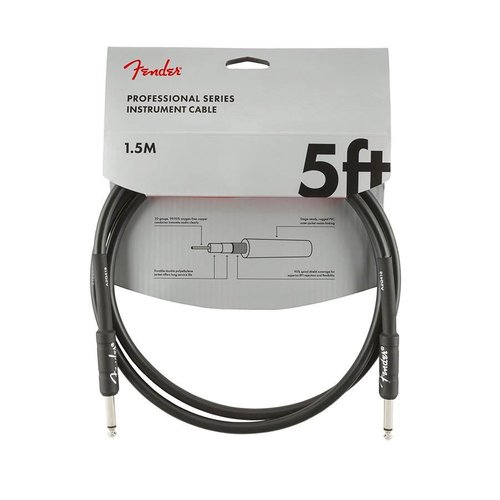 Fender Professional Series Guitar cable 5ft, black