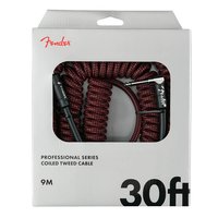 Fender Professional Series Spiral cable 30ft, red tweed,...