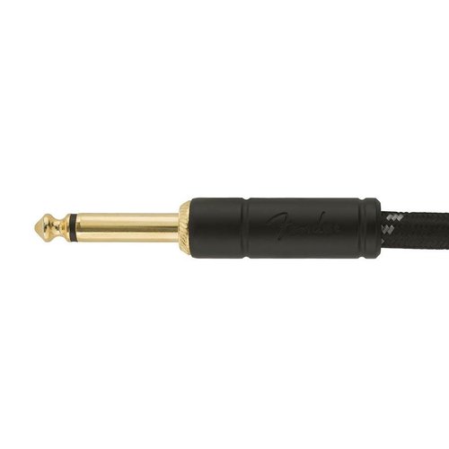 Fender Deluxe Series Guitar cable, 18,6ft, 1x angled, black tweed