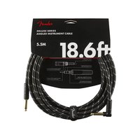 Fender Deluxe Series Guitar cable, 18,6ft, 1x angled,...