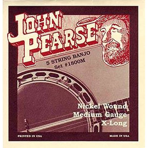 John Pearse 1800M Banjo Set 5-String Loop End