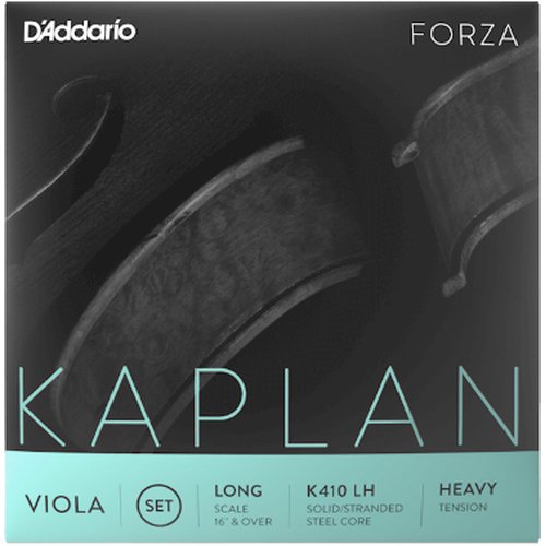 DAddario KA410 LH Kaplan Forza Jeu de cordes pour alto, Longe Scale, Heavy Tension