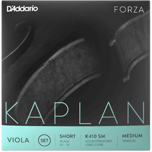 DAddario KA410 SM Kaplan Forza Viola Set, Short Scale, Medium Tension