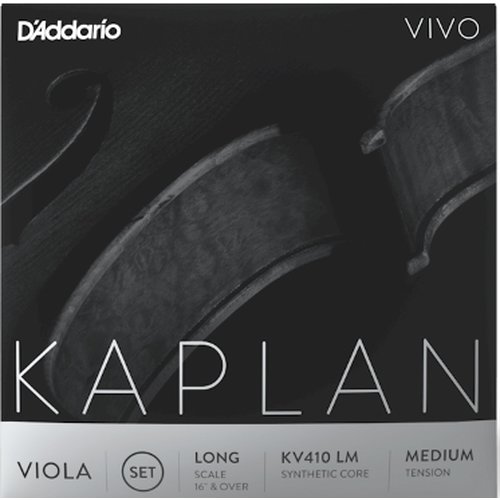 DAddario KV410 LM Kaplan Vivo Viola-Saitensatz, Long Scale, Medium Tension
