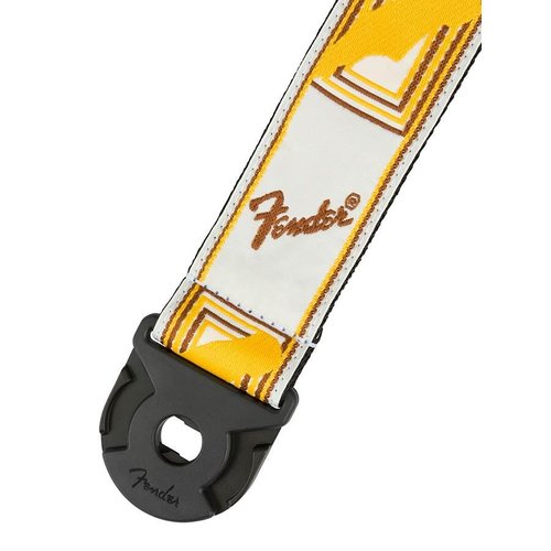 Fender Guitar strap Quick Grip, white/yellow/brown