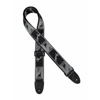 Fender guitar strap, black/light gray/dark gray