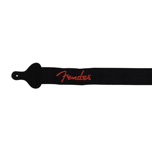 Fender Guitar strap Poly Logo, black/red