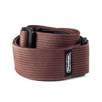Dunlop D2701BR Guitar Strap Ribbed Cotton, Chocolate