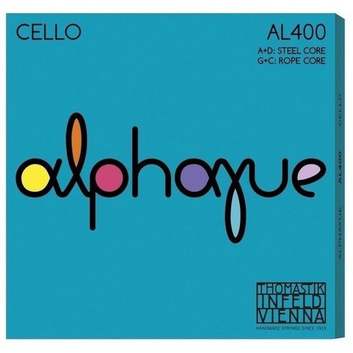 Thomastik-Infeld Juego de cuerdas para violonchelo 4/4 Alphayue, AL400 (media)