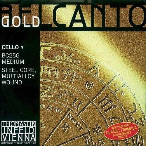 Thomastik-Infeld Juego de cuerdas para violonchelo 4/4 Belcanto Gold, BC31G (media)