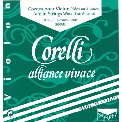 Corelli Violinsaiten Alliance Satz (E mit Schlinge), 800ML (weich)
