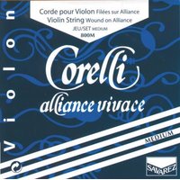 Corelli Violin strings Alliance set (E with loop), 800M...
