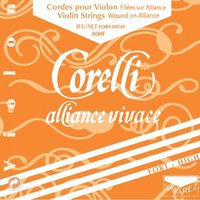 Corelli violin strings Alliance set (E with loop), 800F...