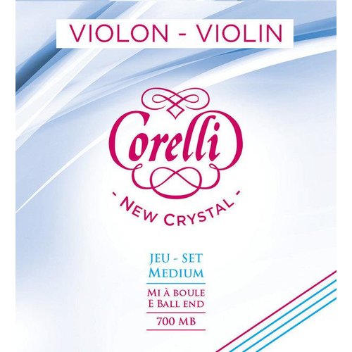 Corelli Juego de cuerdas para violn con terminal de bola New Crystal, 700MB (media)
