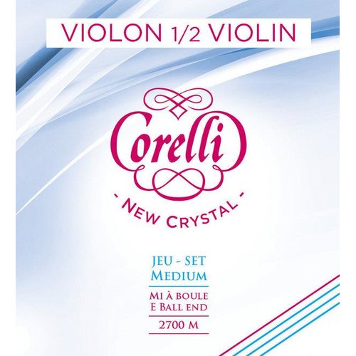 Corelli Violin strings New Crystal 1/2 set with ball, 2700M (medium)