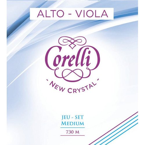 Corelli Juego de cuerdas para viola con lazo A New Crystal, 730M (media)